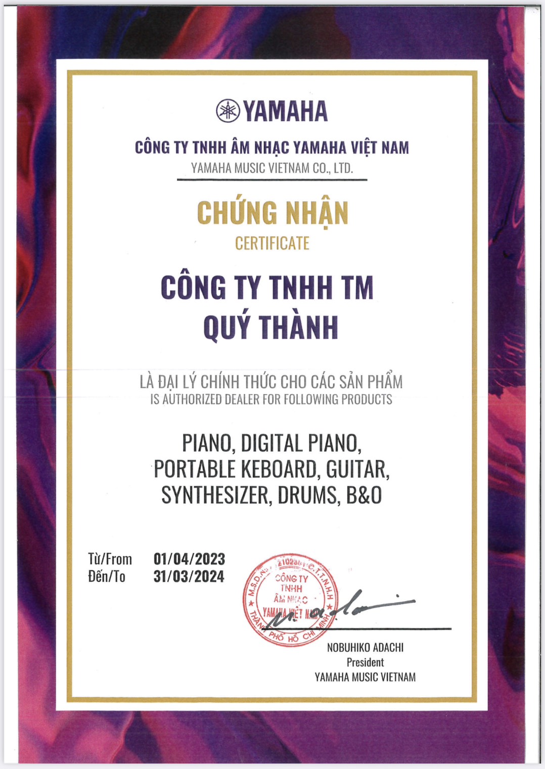 Tiêu Đề Chứng Nhận 4 Tiêu Đề Chứng Nhận 4
